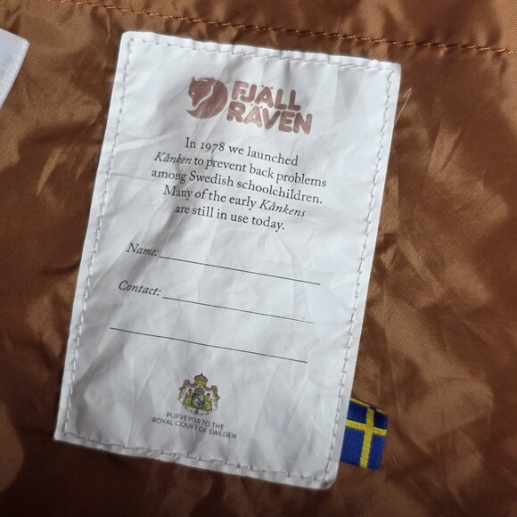 Fjallraven KanKen 23510 backpack 241-243 Peach Sand/Terracotta Brown 14"x10.25 - Picture 6 of 8